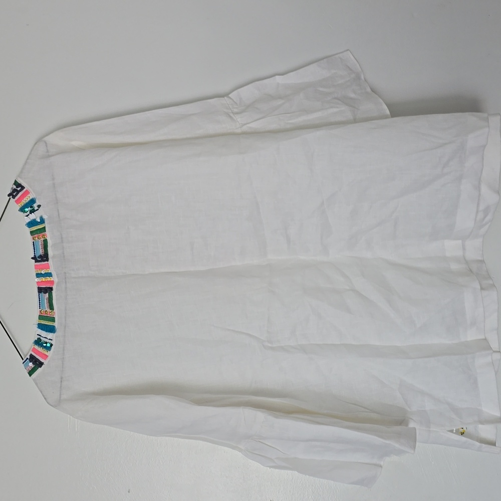 NWOT Talbots Fish embellish Tunic blouse - Picture 8 of 8